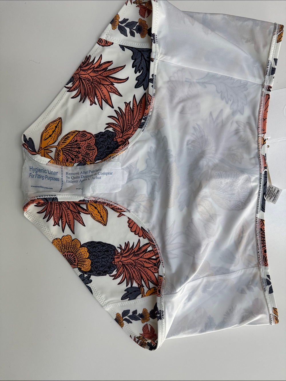 Tory Burch NWT Orange Wonderland Vine print High-Waist Bikini Set size L - Picture 11 of 11